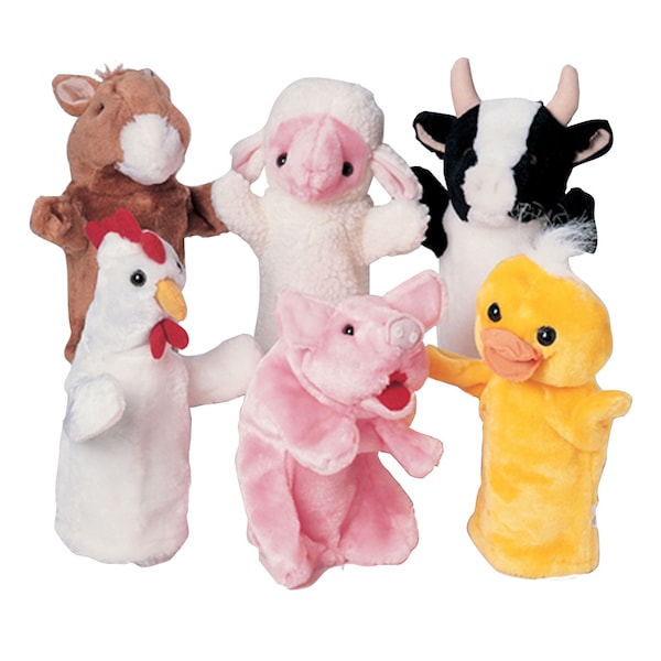 Marvel Education Co Farm Favorites Puppets, Set of 6 5021 - main